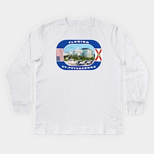 Florida, Saint Petersburg City, USA Kids Long Sleeve T-Shirt